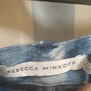 NWT REBECCA MINKOFF Sandra Pant seamed denim jeans w slanted front pockets Sz 00